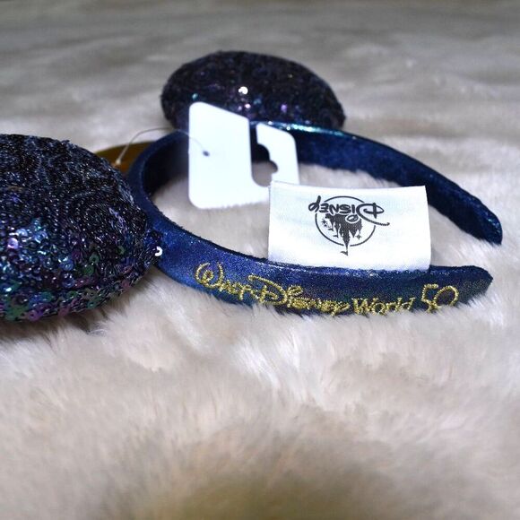 Disney Minnie Mouse Jeweled Mouse Ears 50th Anniversary Edition Head Band - Picture 8 of 8